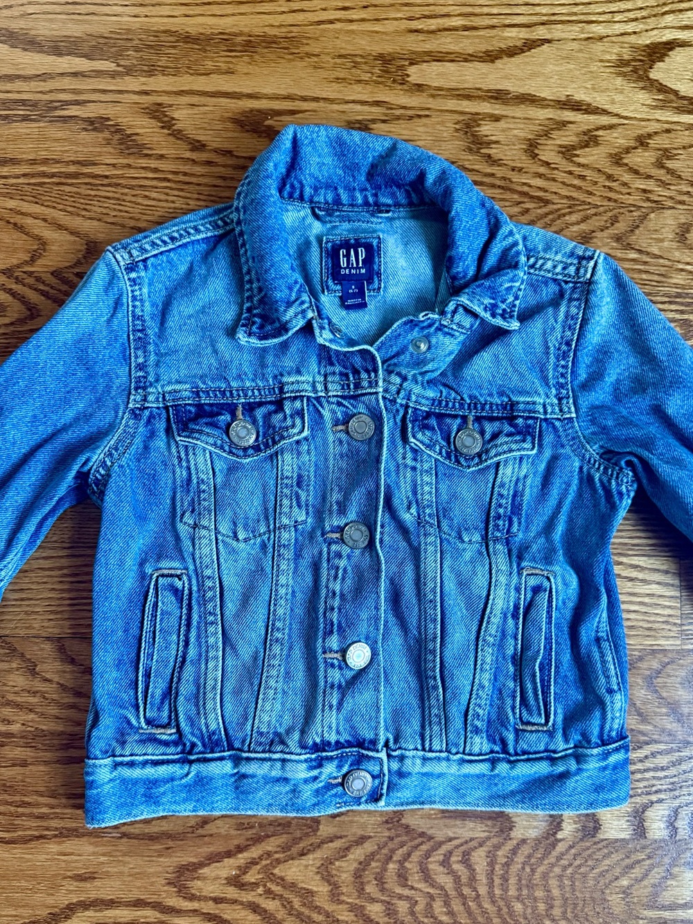 Gap Girls Jean Denim Jacket Medium Wash S 6/7